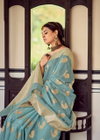 Revanta Chhaya Fancy Heavy Festive Wear Soft Linen Saree Collection